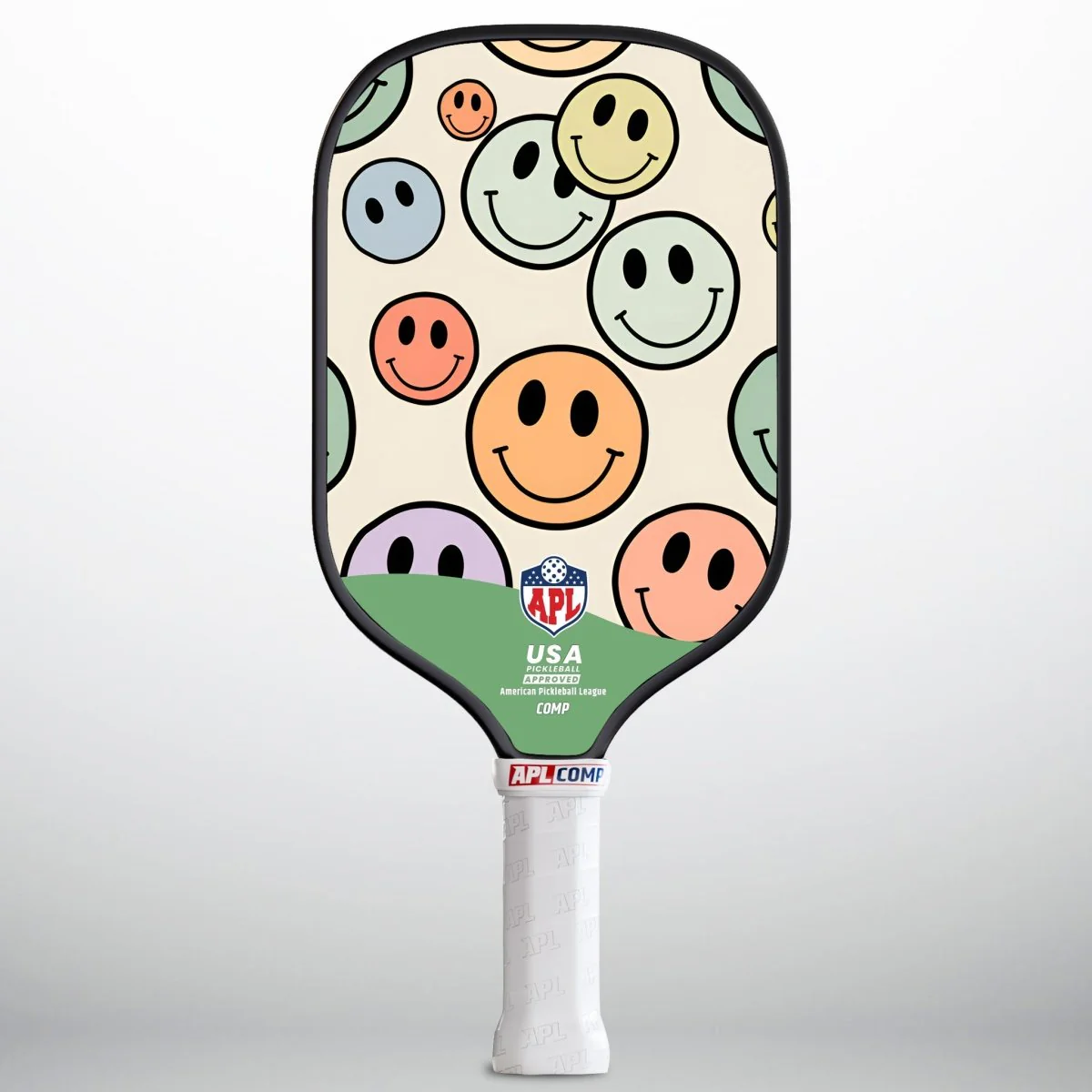APL - Face Smiley Pickleball Paddle | 16mm Carbon Fiber | Best Pickleball Paddles | American Pickleball League - Image 2