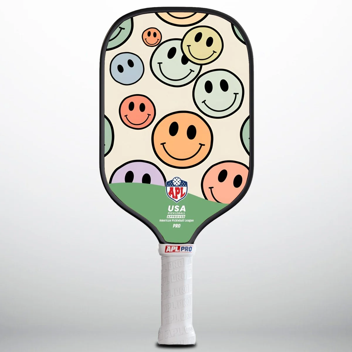 APL - Face Smiley Pickleball Paddle | 16mm Carbon Fiber | Best Pickleball Paddles | American Pickleball League - Image 3